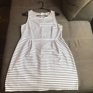 Old Navy black and white striped dress